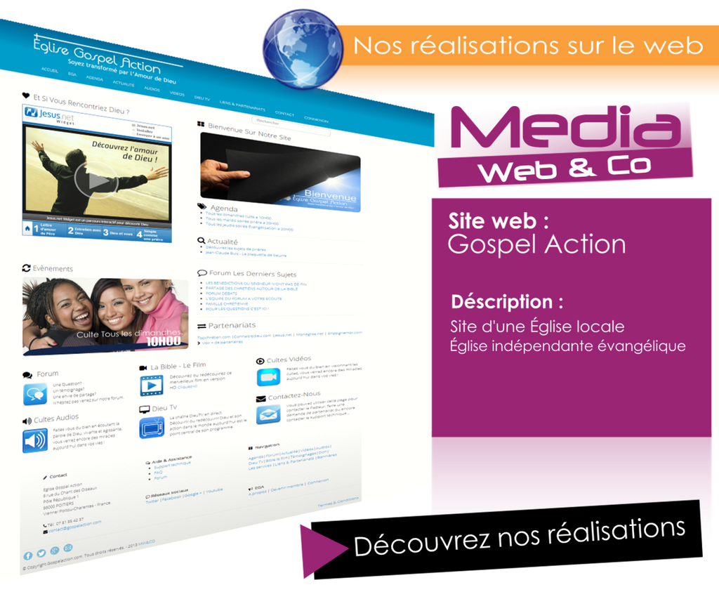 Nos réalisations sur le web