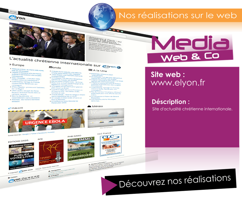 Nos réalisations sur le web