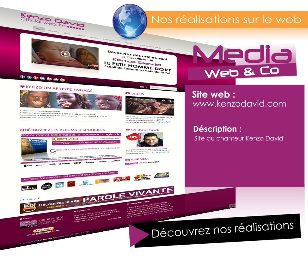 Nos réalisations sur le web