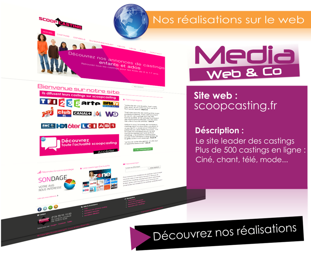 Nos réalisations sur le web