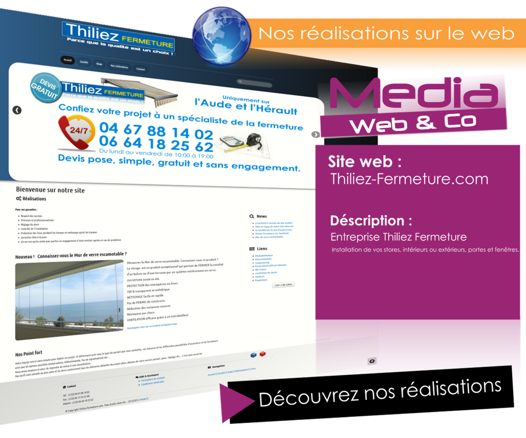 Nos réalisations sur le web